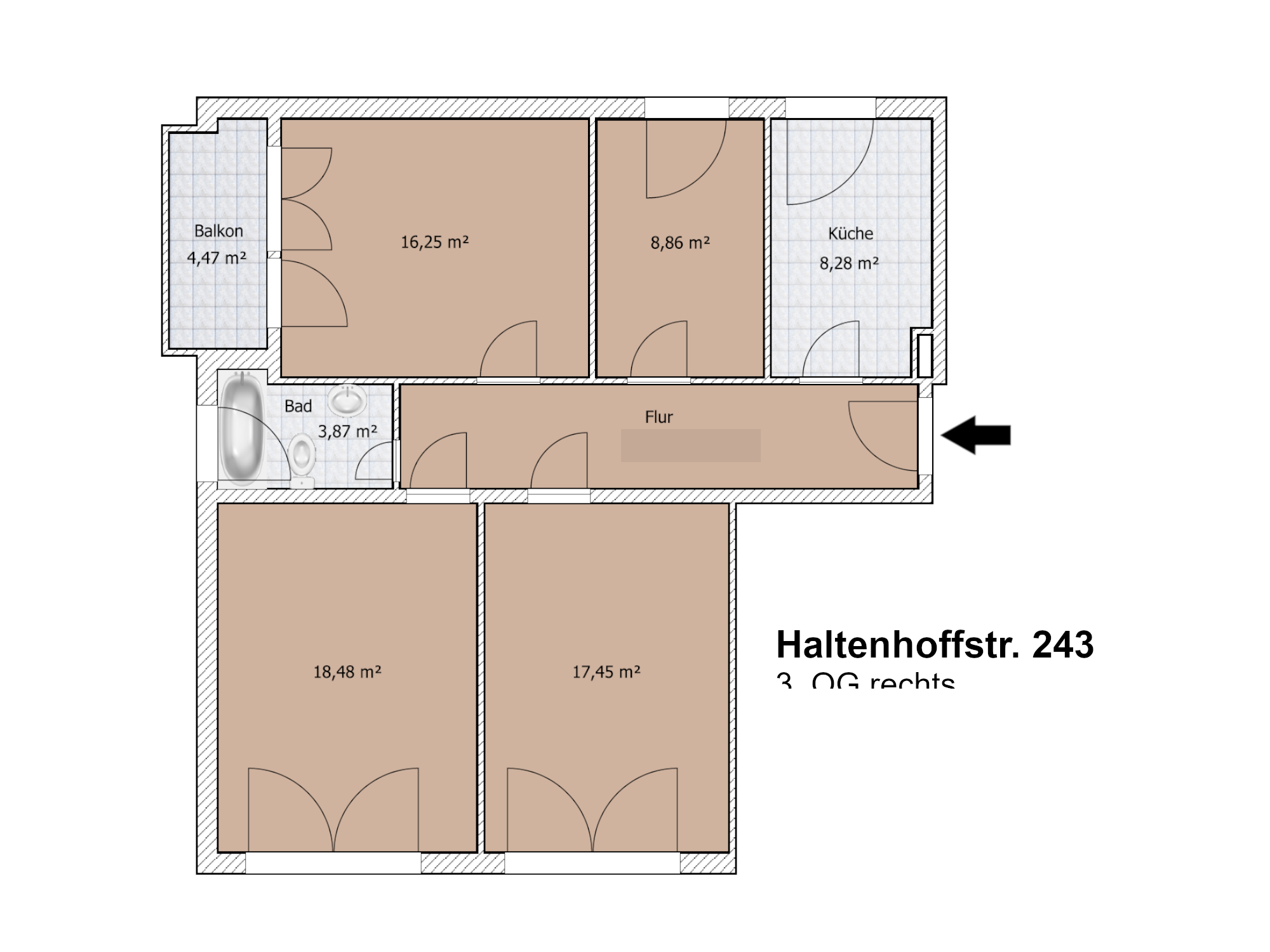 Grundriss 3. OG rechts